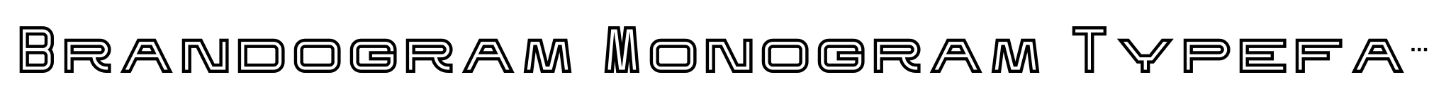 Brandogram Monogram Typeface Stencil Two image
